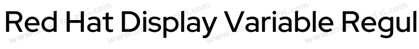 Red Hat Display Variable Regular字体转换